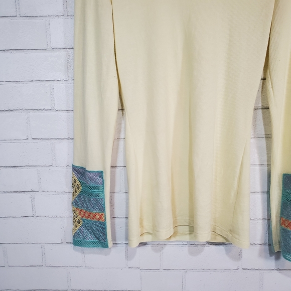 BKE light yellow long sleeve top - Picture 9 of 15